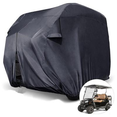 China Durable Polyester Oxford Polyester 210D Oxford 4 Passenger Golf Cart Cover Waterproof for sale