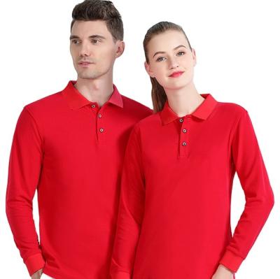 China 2022 QUICK DRY New Style Leisure Embroidery Custom Long Sleeve Polo Shirt 100% Cotton Polo Shirt Golf Cportswear Custom Long Sleeve for sale