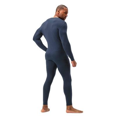 China Fashion Antibacterial Wholesale Men's 100 Cotton Long Johns Thermal Style Underwear Seamless Yoga Suit 2 Piece Activewear 2 Piece for sale