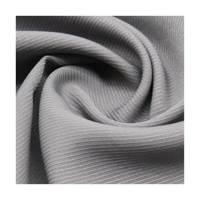 China Double Faced Fashion Trend Fabric 120D*120D 125gsm Recycled Polyester Solid Dyed Twill Fabric 120D*120D 125gsm Sustainable Eco Friendly Fabric for sale