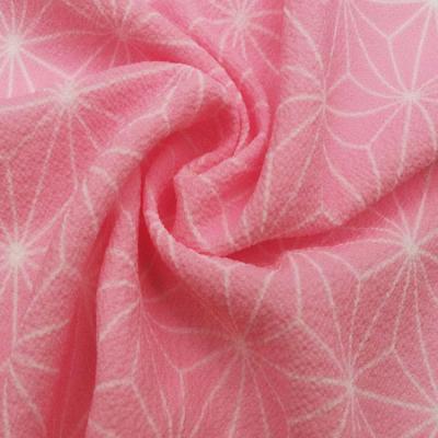 China 115gsm Anti-Static Printed GGT GRS Sustainable Recycled POLY Polyester Georgette Fabric for sale