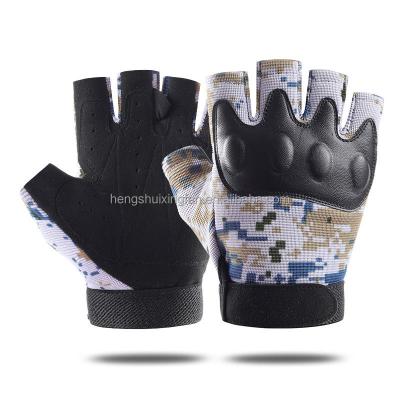 China Shock Wear Resistant Wholesale Athletic Gloves PU Leather Cycling Gloves Sport For Men Women for sale