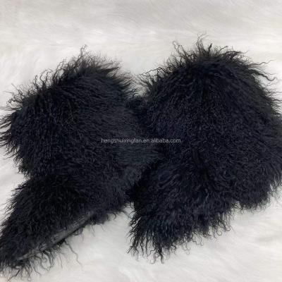 China Anti-slippery Boots Anti-slippery Fur Skin Winter Fashion Mongolian Sheep Fur Boots Cover for sale