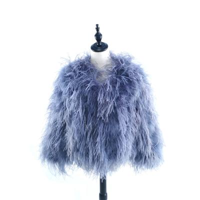 China 2019 Hot-selling European-style women's anti-shrinkage fashion ostrich fur coat for sale