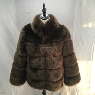 China 2021 wholesale fashion high quality custom made faux fur coat anti-shrink for sale