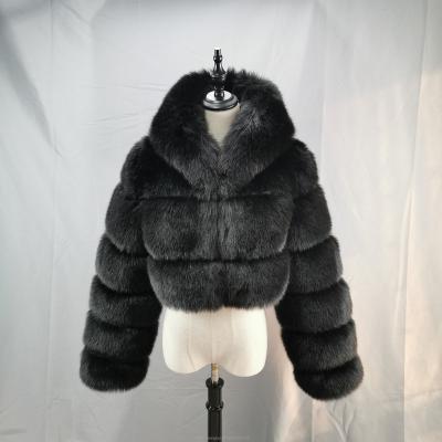 China 2021 Fashion Faux Fur Coats Women Faux Fur Coat Anti-Shrink White Fox Fur Coat for sale