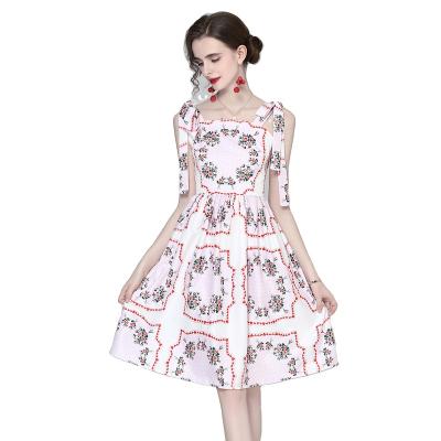 China Anti-wrinkle 2022 summer European fashion new dress fashion slim slim slim dress XC8601055 for sale