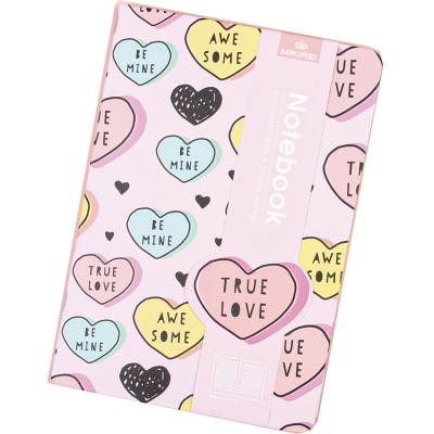 China Manifestation valentine true love printed custom logo journal notebook for sale