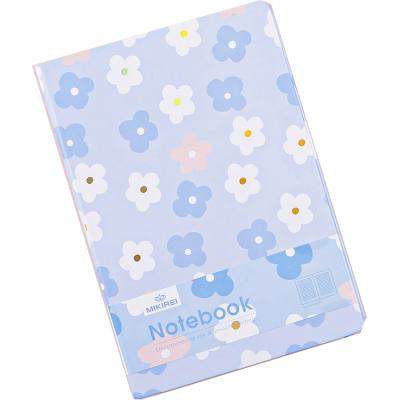 China Flower Foil Printed Cute Special Notebook For Girls Sublimation Blank Notebook for sale