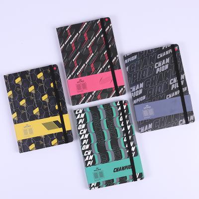 China Printed Business Black Color Plan Notebook Hardcover Book Notebook Printing Student and School Office Writing for sale