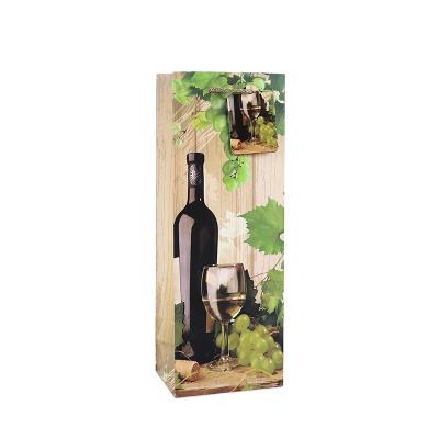 China Recyclable Custom Imprint Wine Tote Bags With Handles Wine Bottle Paper Gift Bags For Holidays for sale