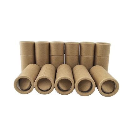 China Recyclable Star Wrapping Round Shape Hot Selling Natural Brown Kraft Cardboard Green Tea Bag Wrapping Paper Tube for sale