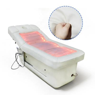 China Modern Luxury Medical Bed 2 Motors Water Function Heating Massage Bed Yimmi PVC Leather Electric Water Massage Bed Clinic Salon Water Clinic Water Bed for sale