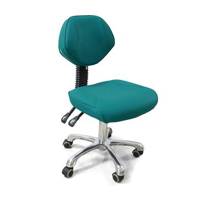 China Yimmi Modern Adjustable Beauty Salon Stool Chair Cosmetic Medical Wheels Sneak Dark Green Salon Stool for sale