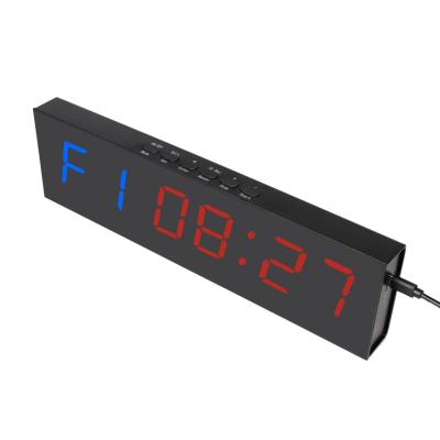 China Promotional 1.8 Inch ABS Portable Electronic Gym Led Countdown Wall Clock With Timer for sale