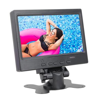 China High Quality Cheap Big Screen 1024x600 7 Inch Tft LCD Color VGA TV Car Monitor With 7 Inch Speaker for sale