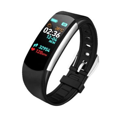 China Leather new LCD heart rate blood monitor smart bracelet C4P is suitable for IOS and Android to connect with mobile phones wirelessly for sale