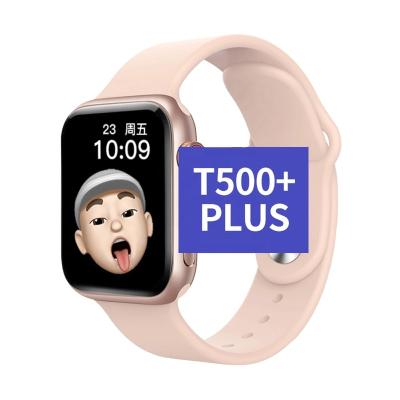 China Hot-selling T500+ Heart Rate Smart Wifi Phone Call Heart Rate Blood Pressure BT Android Touch Watch IOS 2021 T500+ Smartwatch for sale