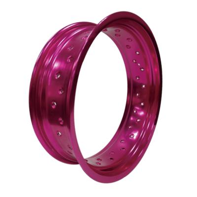 China 7116 T6 17 Inch Universal Aluminum Supermoto Spoke Wheel Purple Rims for sale