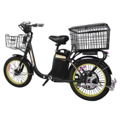 China New Arrival Assit Delivery Cargo Bike 350W High Power Fat Tire Standard Electric Bike Factory Mini Cargo Electric E-Bike for sale