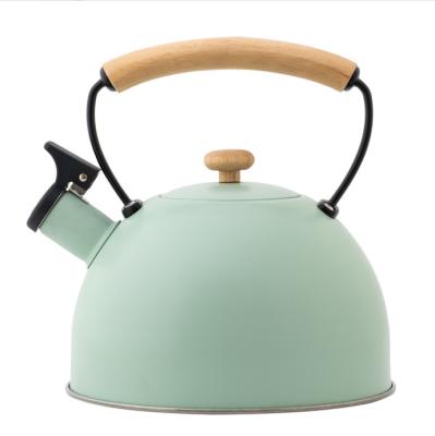 China 2.5 L Sustainable 304 Stainless Steel Stove Top Granite Water Whistling Tea Kettle Kettle for sale