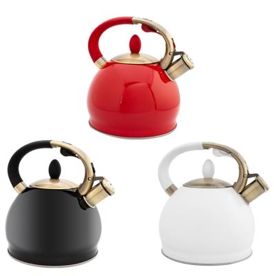 China Sustainable Wholesale Price 3L Coffee Water Tea Stainless Steel Whistling Kettle for sale