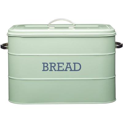 China Factory Price Direct Viable Food Storage Bin Container Stainless Steel Metal Bread Loaf Storage Box for sale