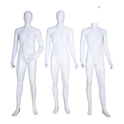 China Other Full-body luxury high quality black fiberglass custom made male mannequins with stand for clothes display for sale