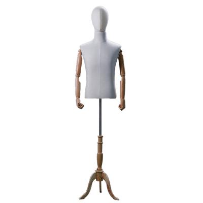 China Customized Customized High End Half Body Detachable Adjustable Garment Display Mannequins for sale