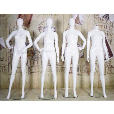 China Other Hot Selling Plastic Full Body Mannequins White Female Body For Clothes Display for sale