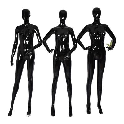 China Other Wholesale Black Female Mannequin Full Body Fiberglass Women Dummy Mannequins For Display for sale