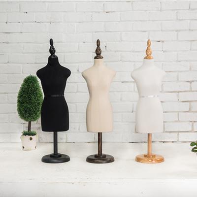 China Wholesale Custom Small Mini Tailor Customized Teaching Half Body Headless Mannequin for sale