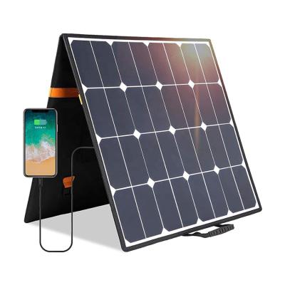 Chine Hot sales waterproof and safe 100W 18V powered by portable silicon lithium battery monocrystalline solar panel à vendre