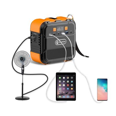 Κίνα 100W Mini Multifunctional Mini Power Bank With LED Portable Solar Charging Station Generator Set προς πώληση