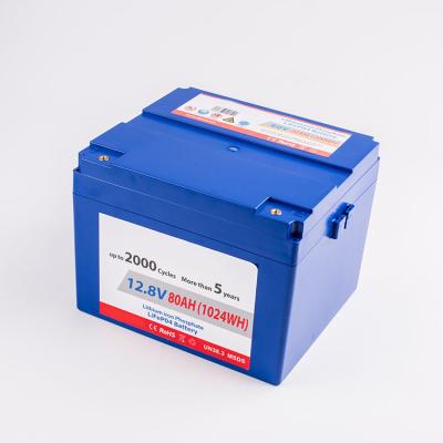 China Widely used lifepo4 lifepo4 storage battery 12.8v 80ah solar powered battery pack 1024Wh for sale