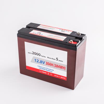 Китай 30ah lithium ion battery pack lifepo4 12V battery for solar energy power storage 384Wh продается