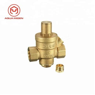 China General DN25 1 Inch Brass Water Pressure Regulator Valve With Indicated Pressure Water Pressure Reducing Valve for sale