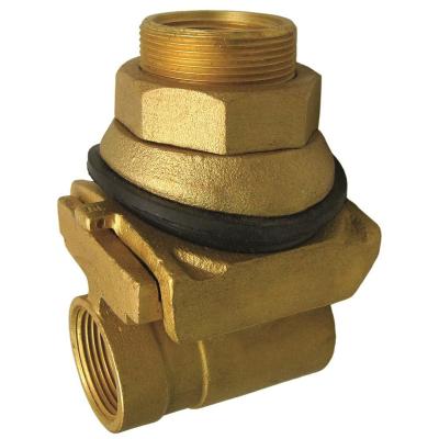 China General Green Valve Customized DZR Or Lead Free Brass Pitless Adapter With 1inch Drop And Discharge Hose For Deep Well Pump for sale