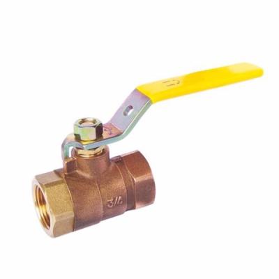 China General Stem Blowout Proof PTFE Seat Bronze 2-PC Ball Valve With Lever Handle PN25 Cw617n Or HPB59- for sale