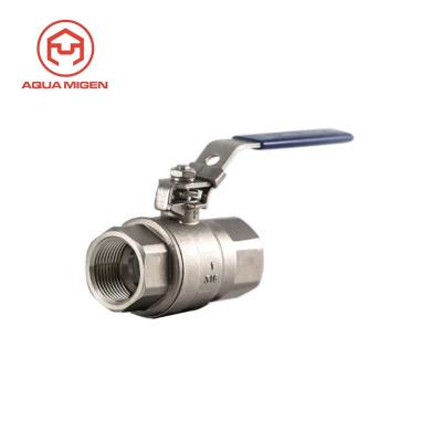 China General German Standard DIN 3202 2 Piece Internal Threaded Ball Valve For Oil/Water/Gas/Acid Media for sale