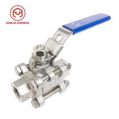 China General 1000 PSI Stainless Steel (METEC) 3Piece (316) Ball Valve With Port Full Body for sale