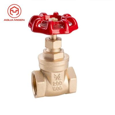 China General Wholesale 1/2 - 6 Inch Short Delivery Date Forged Brass Water Gate Valve for sale