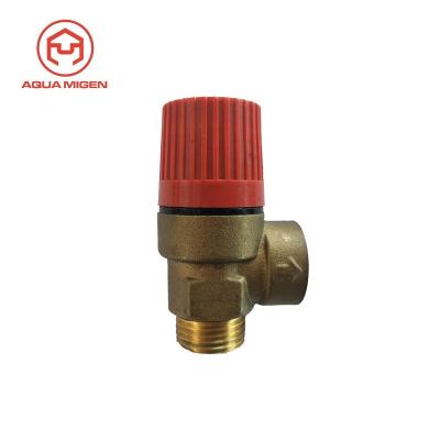 China General 1/2 F BSP 6 Bar F X Push Fit O Ring Pressure Brass Safety Valve for sale