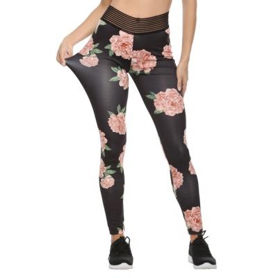 China New High Quality Hot Sexy Logo Breathable Custom Made Leggings For Fitness Print Flowers Plus Sizes Workout Yoga Fitness Leggings for sale