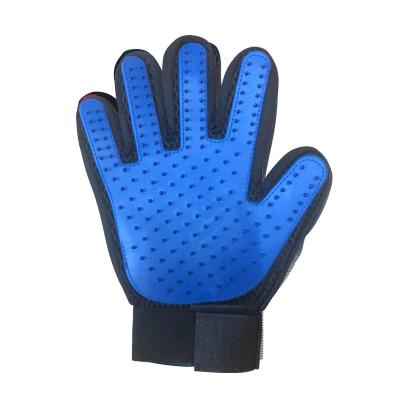 China Viable pet grooming gloves effective pet grooming gloves increased five finger designsuitable for dogs and cat with long and short hair for sale