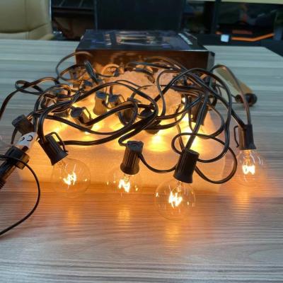 China All holiday Commercial grade luces de navidad Garden Decoration G40 Bulb waterproof outdoor indoor  led incandescent  festoon string light for sale