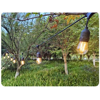 China S14 string lights E26 E27 IP65 Outdoor Festoon Party Patio Garden Festoon S14 String Lights for sale