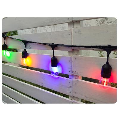 China All holiday Factory directly sales IP65 Waterproof Wedding Decoration Christmas Decorations Festoon Cable Outdoor Led String Light for sale