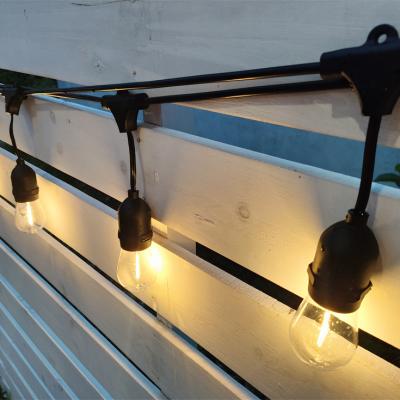 China Hanging/fixed sockets Popular Convenient connection Good quality LED festoon lighting vintage patio globe 48ft outdoor string light for sale