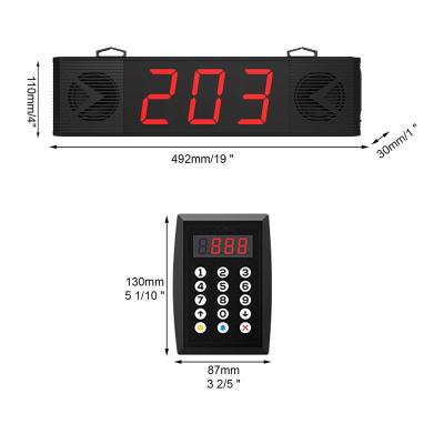 China Wireless/3 digits show new technology wireless queue management system for sale